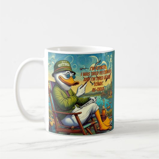 退職した&リラックス コーヒーマグカップ (左)