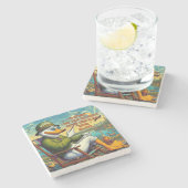 退職した&リラックス ストーンコースター (横)