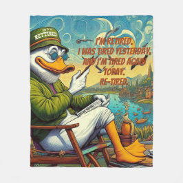 退職した&リラックス フリースブランケット