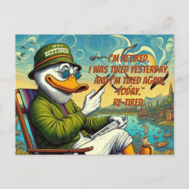 退職した&リラックス ポストカード