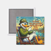 退職した&リラックス マグネット (正面/裏面)