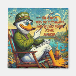 退職した&リラックス マグネット