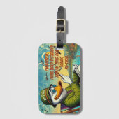 退職した&リラックス ラゲッジタグ (正面縦)