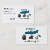 退職した、休暇それを愛します コーリングカード (正面/裏面)