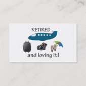 退職した、休暇それを愛します コーリングカード (裏面)