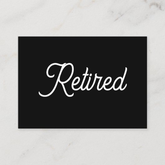 退職した 名刺 (正面)