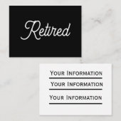 退職した 名刺 (正面/裏面)