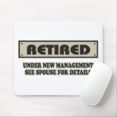 退職した.新しい管理下 マウスパッド (マウス)