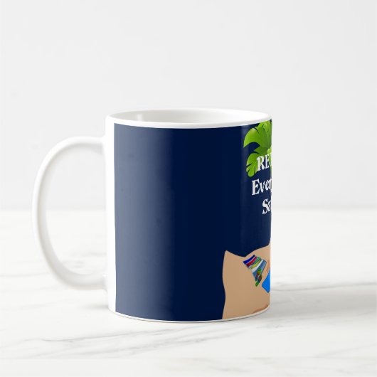 退職した...毎日は土曜日 コーヒーマグカップ (左)