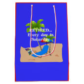 退職した...毎日は土曜日 ミディアムペーパーバッグ (裏面)