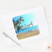 退職した...良い生活を！ スクエアシール (封筒)