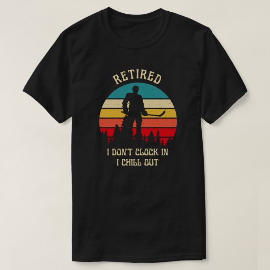 退職した | 退職おもしろい引用文 Tシャツ (デザイン正面)