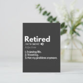 退職した，退職，退職者，退職者，退職者，退職 ポストカード (スタンド正面)