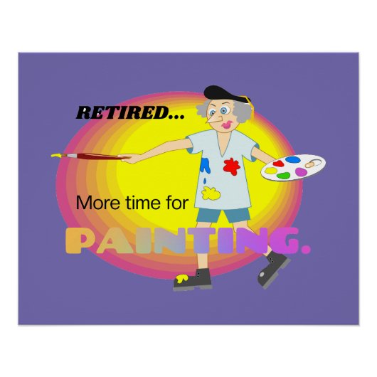 退職した...透明化のための絵画時間の増加 ポスター (正面)