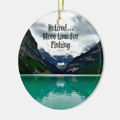 退職した...魚釣り時間の延長 セラミックオーナメント (左)
