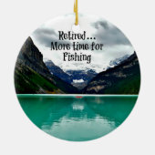退職した...魚釣り時間の延長 セラミックオーナメント (裏面)