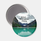 退職した...魚釣り時間の延長 マグネット (正面/裏面)