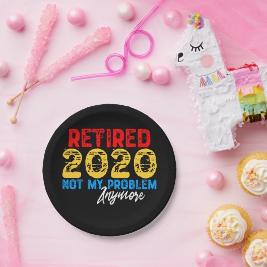 退職した 2020はもう私の問題ではない ペーパープレート (パーティー)
