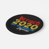 退職した 2020はもう私の問題ではない ペーパープレート (アングル)