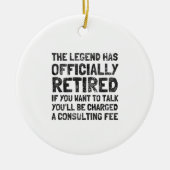 退職した 2020 セラミックオーナメント (正面)