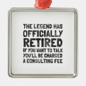 退職した 2020 メタルオーナメント (正面)