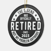 退職した 2023 セラミックオーナメント (左)