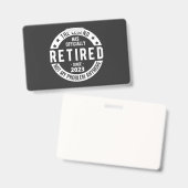 退職した 2023 バッジ (正面＆裏面)