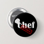 退職したChef Hatボタン 缶バッジ (正面&裏面)