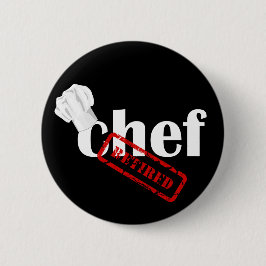 退職したChef Hatボタン 缶バッジ