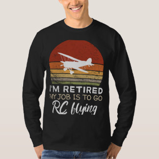 退職したRC飛んでいるT型おもしろい:除よくはしゃぐ定型Gi Tシャツ