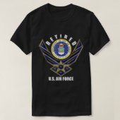 退職したVe用の米空軍退役軍人退職Tee Tシャツ (デザイン正面)