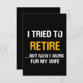 退職しようとしたら今度は妻に使われることに サンキューカード (正面/裏面)