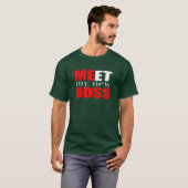 退職するとボスTシャツ Tシャツ (正面フル)