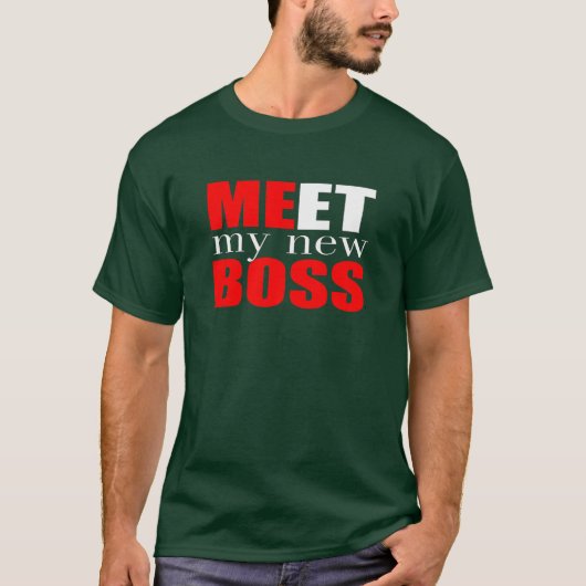 退職するとボスTシャツ Tシャツ (正面)
