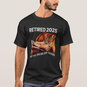 退職するよ 2025年からは知らないよ 面白い 猫 Tシャツ