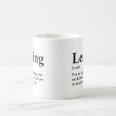 退職する同僚への面白い贈り物 説明 コーヒーマグカップ (中央)