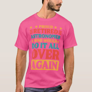 退職する天文学者と天文学愛好家 Tシャツ