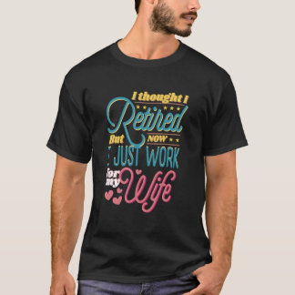 退職する夫と同僚への退職祝い Tシャツ
