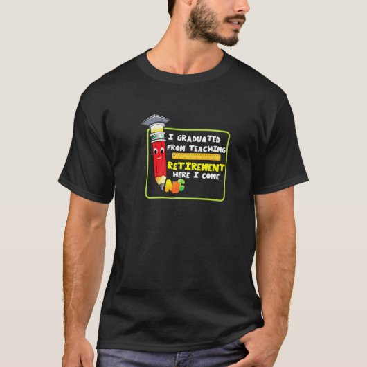 退職する小学校の先生のための退職パーティーのアイデア Tシャツ (正面)