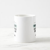 退職する科学教師のための面白いギフト コーヒーマグカップ (中央)