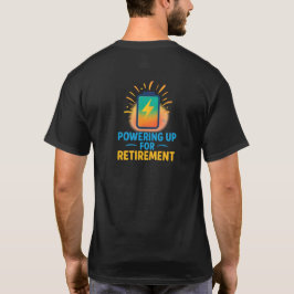 退職に向けてエネルギーを充電 – バッテリーアイコンTシャツ Tシャツ
