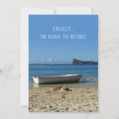 退職のお知らせ（テキストの表と裏） 案内状 (正面)