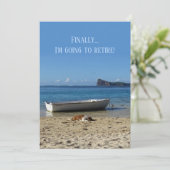 退職のお知らせ（テキストの表と裏） 案内状 (スタンド正面)