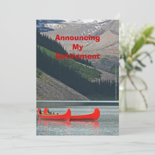 退職のお知らせ、マウンテンカヌー 案内状 (スタンド正面)
