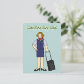 退職のお祝いの小屋の乗組員 ポストカード (スタンド正面)