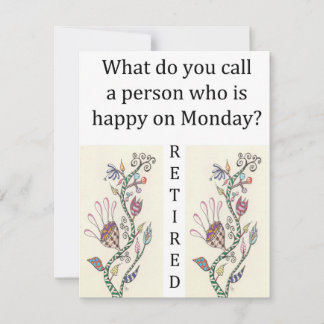 退職のお祝いの招待状 シーズンカード