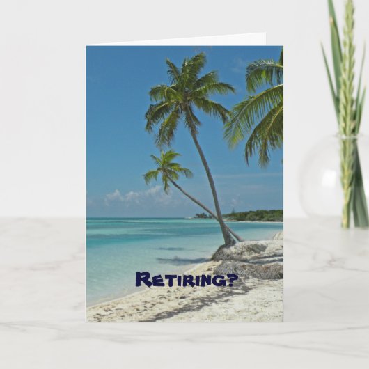 退職のお祝いカード カード (正面)