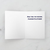 退職のお祝いカード カード (内部)