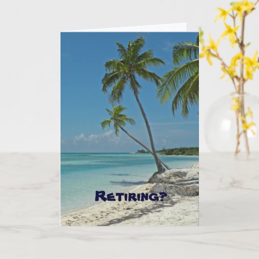 退職のお祝いカード カード (黄色い花)