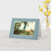 退職のお祝いカード-ノーフォークのビーチ カード (黄色い花)